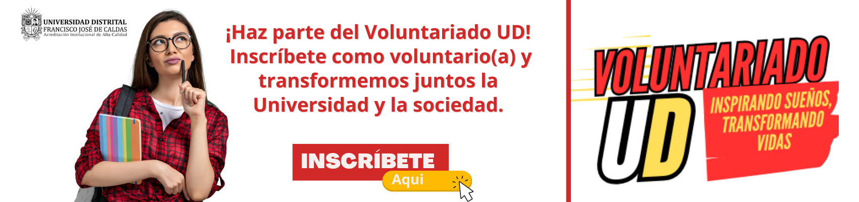 ¡Haz parte del Voluntariado UD!